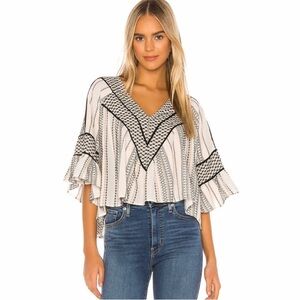 Free people running on a dream boho top size medium